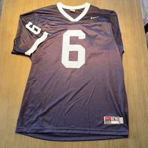 Nike Penn State Football Jersey #6 Large Authentic Screen Printed Numbers New